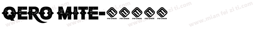 Qero Mite字体转换